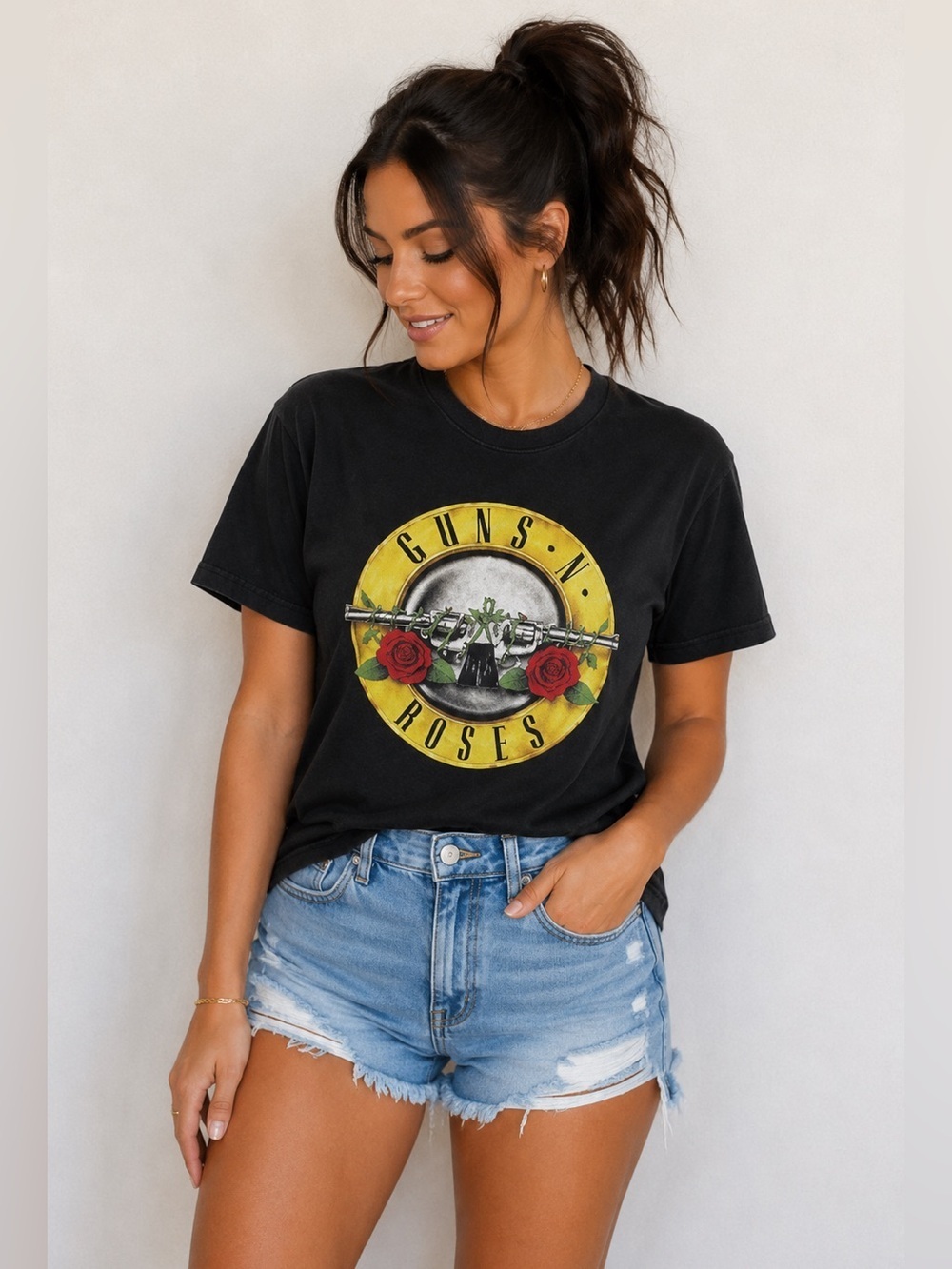 NWT Bravado Guns N’ Roses Unisex Short Sleeve Band Tee-Shirt Black Size Small